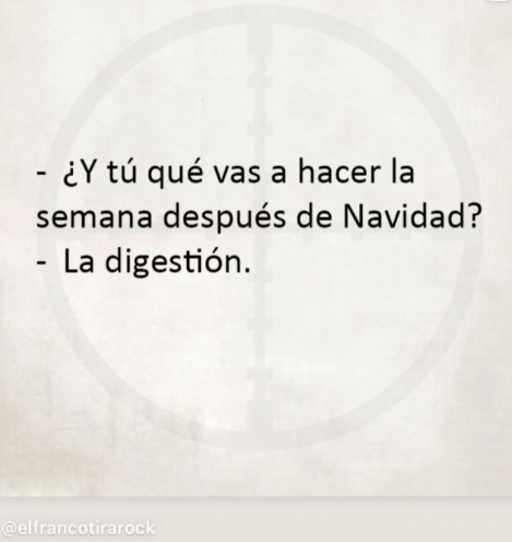 ¿Y tú qué vas a hacer después de Navidad?